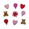 Buttons Galore Romance Button Assortment – 50+ Valentine’s Day Buttons for Sewing & Crafts – 6 Packs of Heart, Rose, Teddy Bear, and Treat Designs